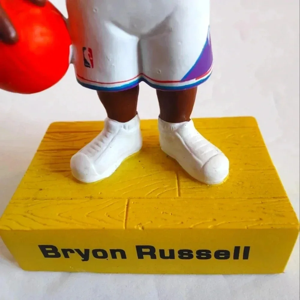 2001 Upper Deck Byron Russell Bobblehead Figure, #3 Jazz, VGC